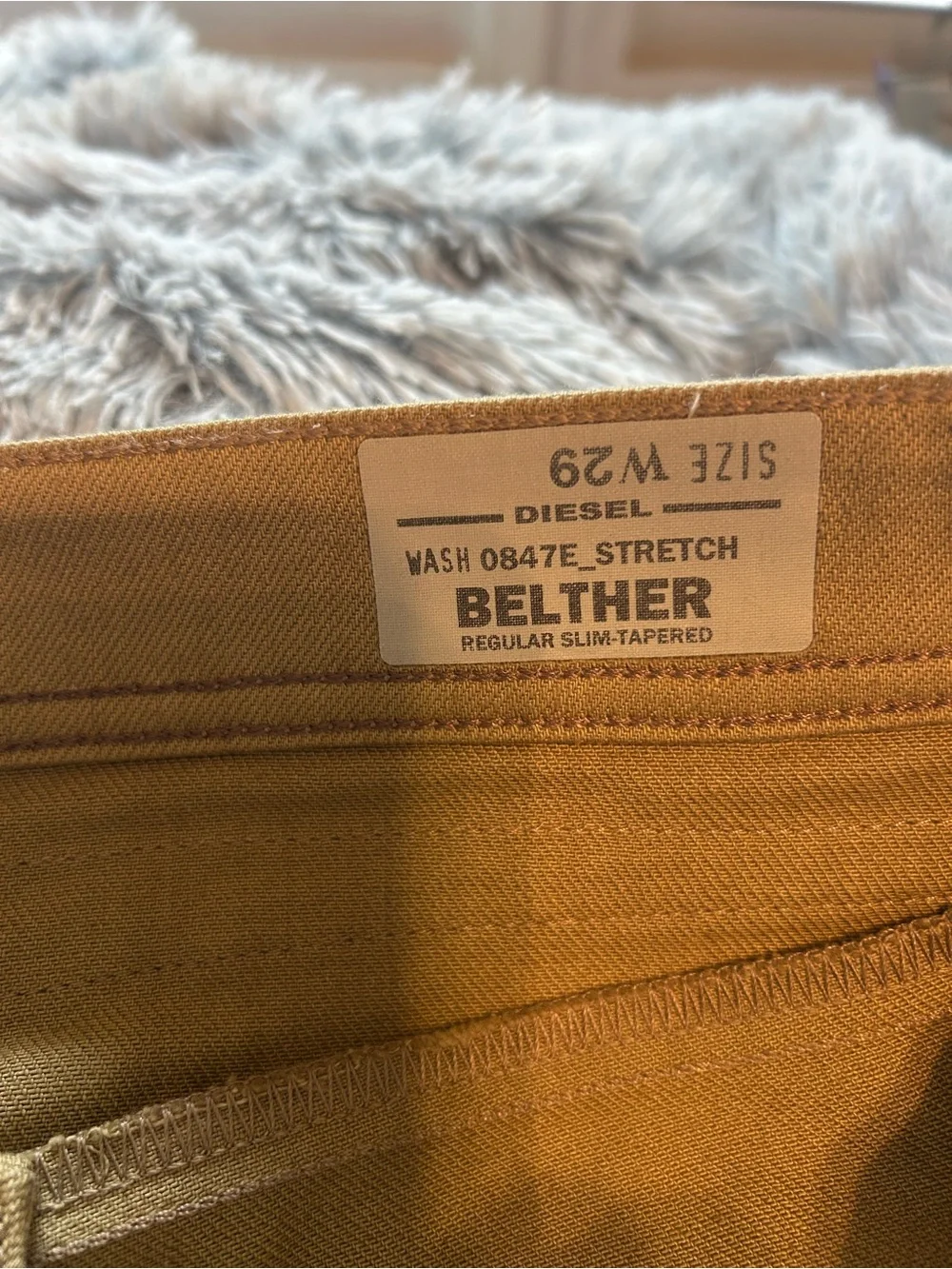 Diesel Belther 0874E slim tapered 29x30 Brown/Tan